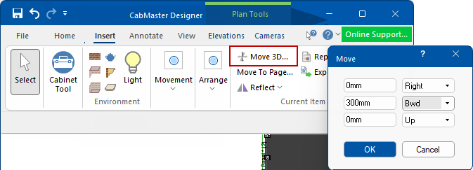 Click to view options in 3D Mode.